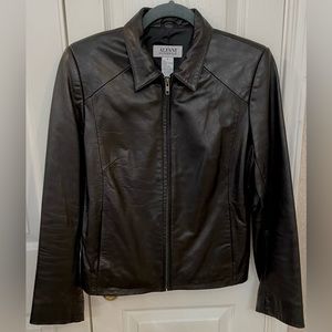 Vintage Alfani Outerwear, Black Leather Jacket-Size S. In Excellent Condition!